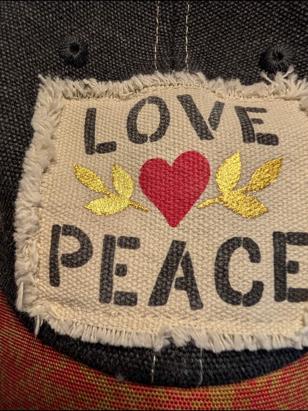Natural Life "Love Peace" Trucker Hat – Patchwork – OSFM – NWOT - Picture 6 of 6